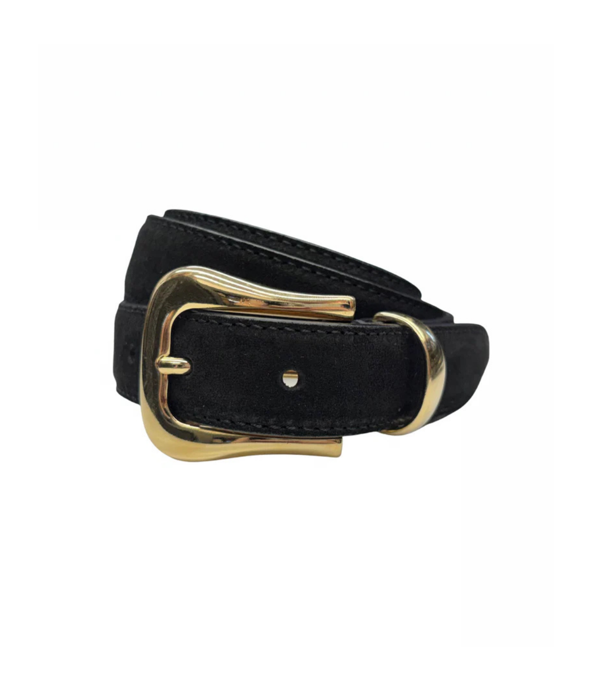 Rivoli Belt in Black Suede