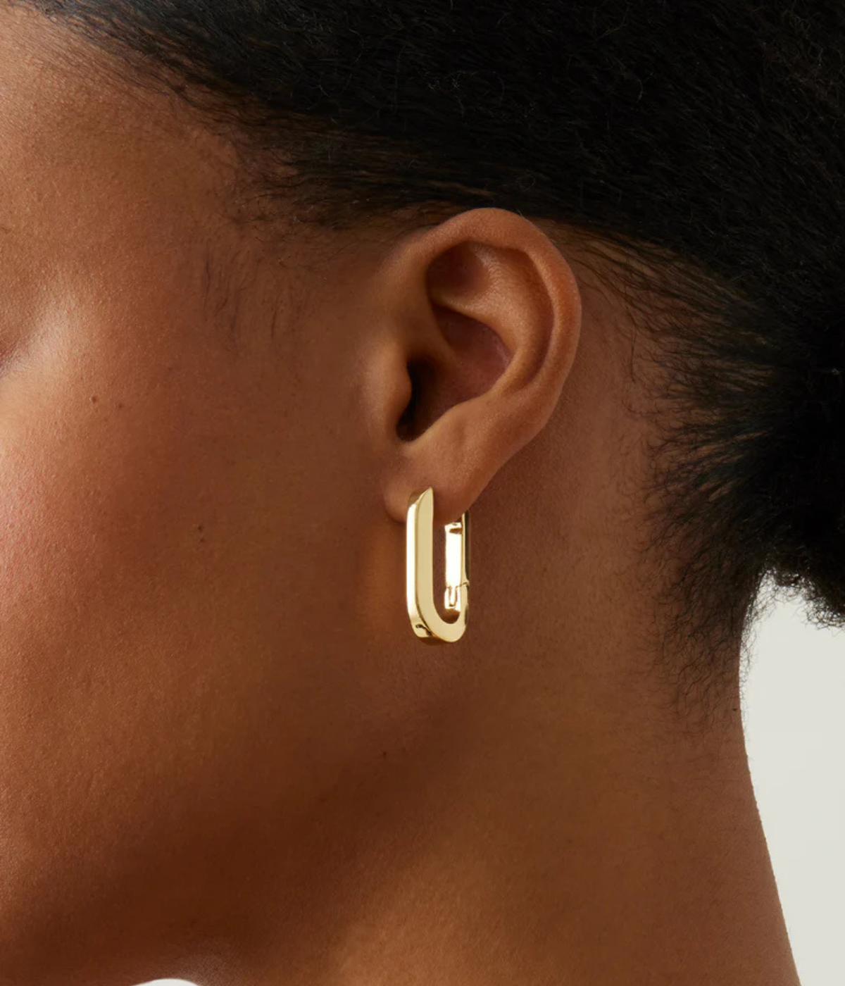 U Link Earrings IN GOLD