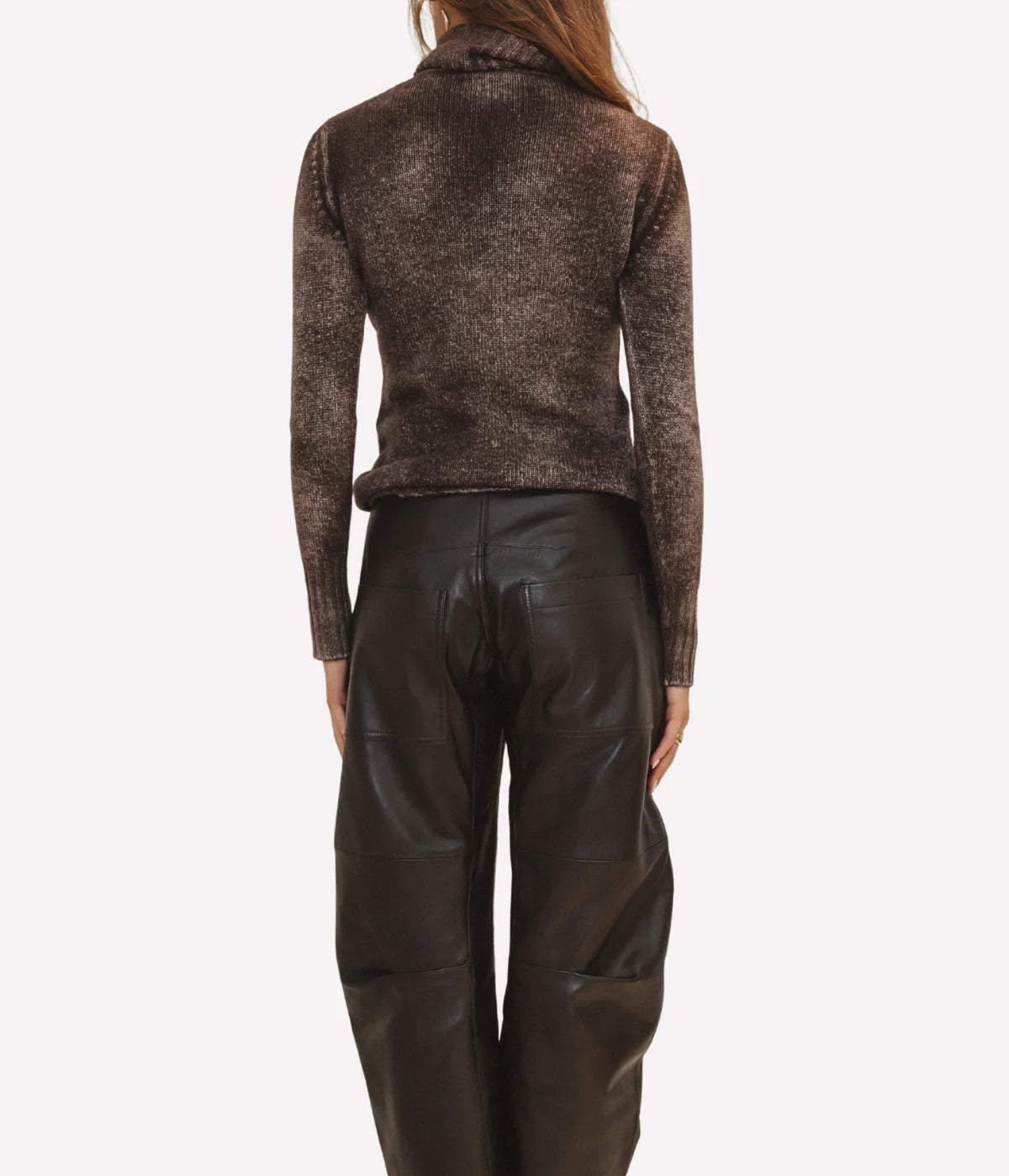 Hand Painted High Neck Pullover in Moro