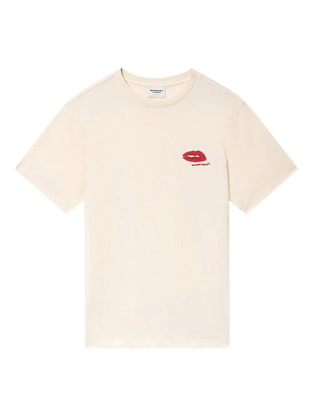 Zewel T-Shirt Lips in Ecru