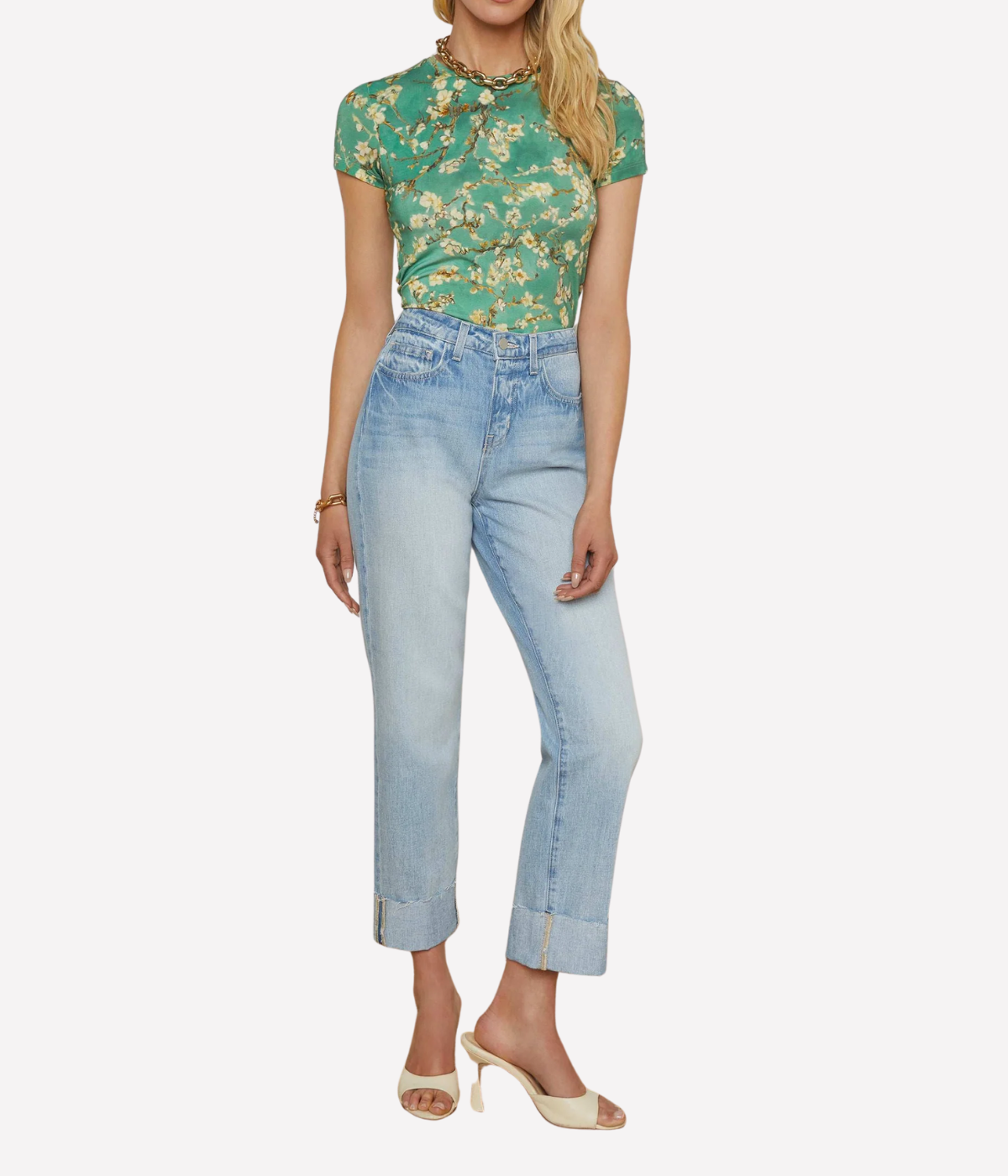 Maribel H/R Straight Leg Jean in Fontana