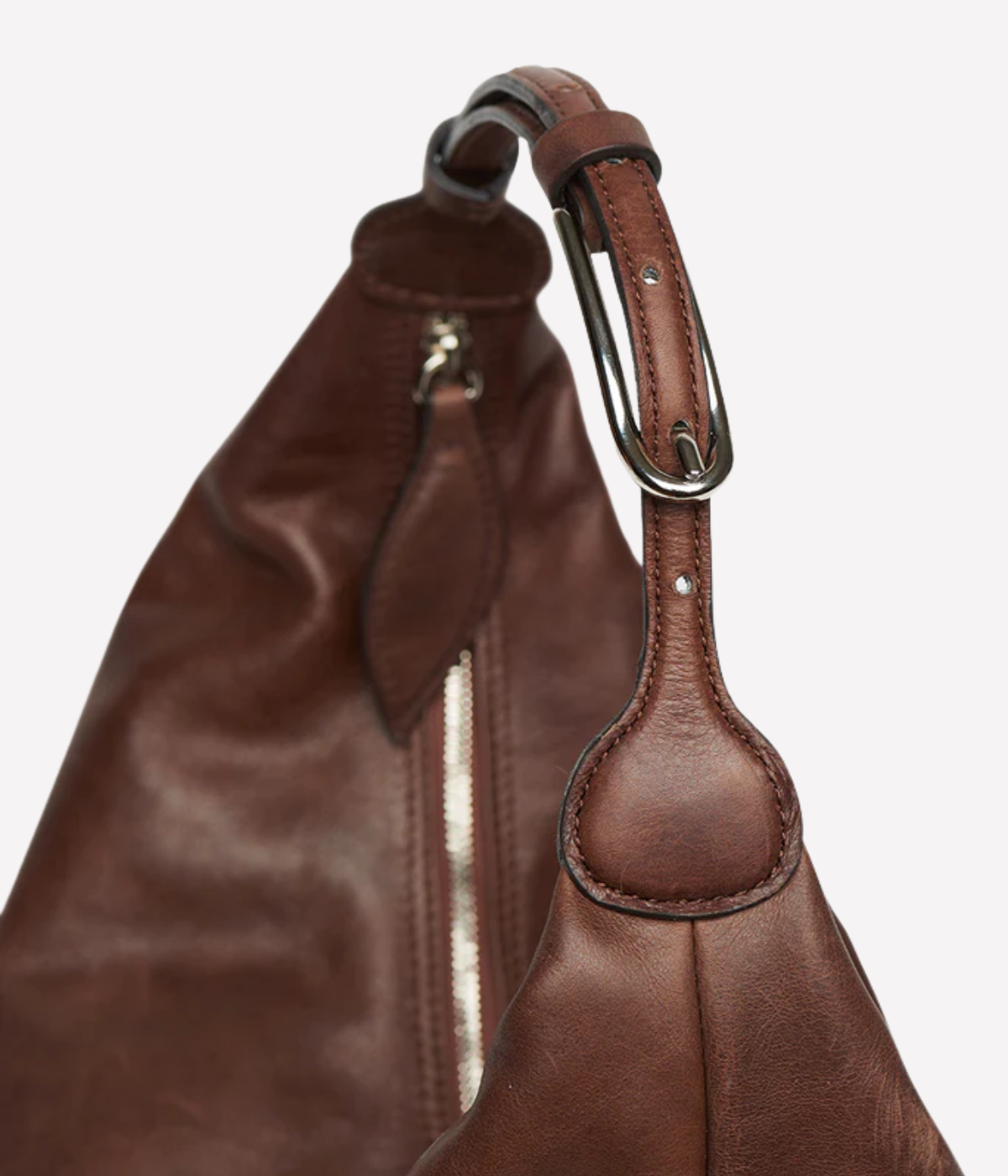 Pillow Shoulder Bag in dark brown