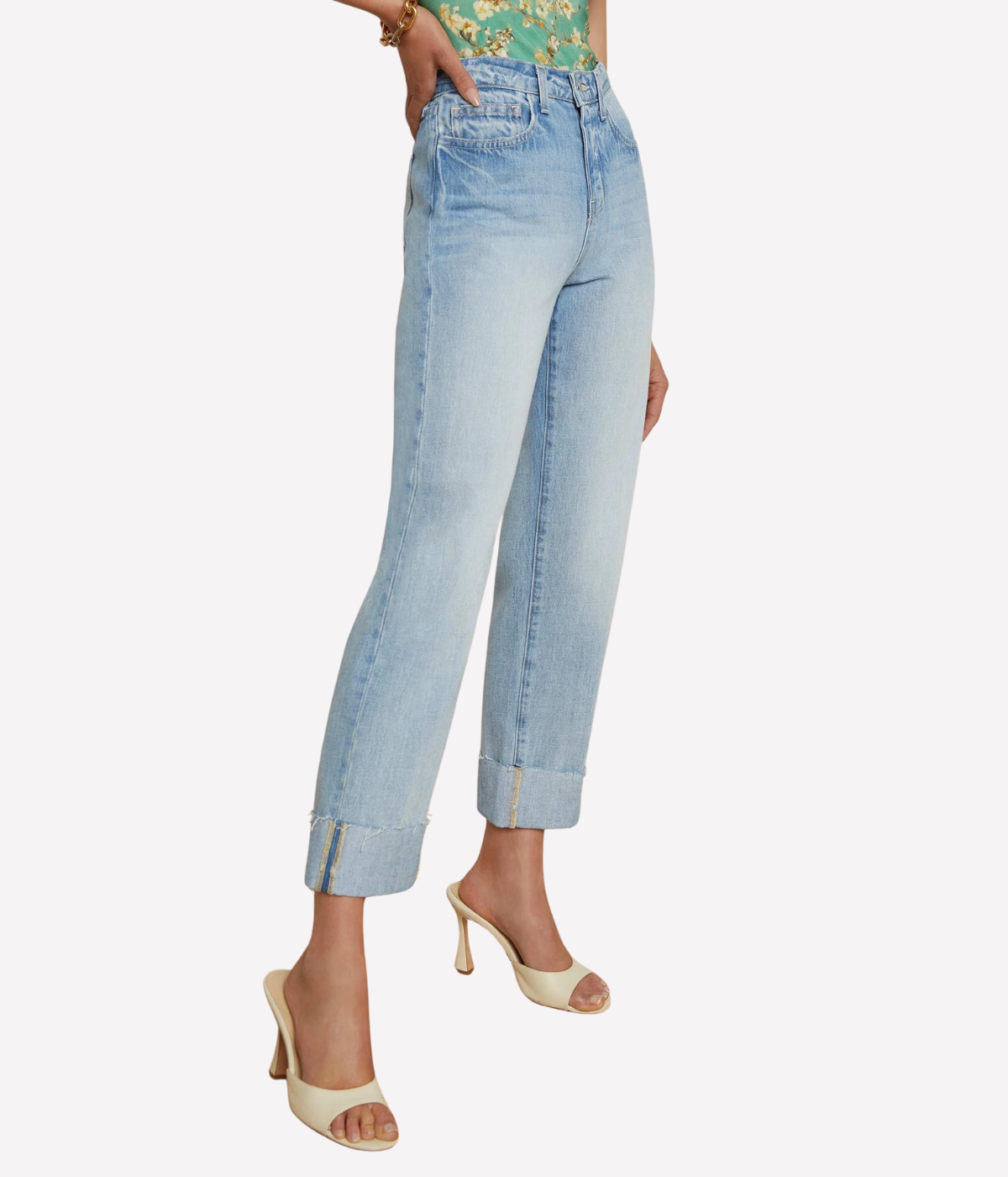 Maribel H/R Straight Leg Jean in Fontana