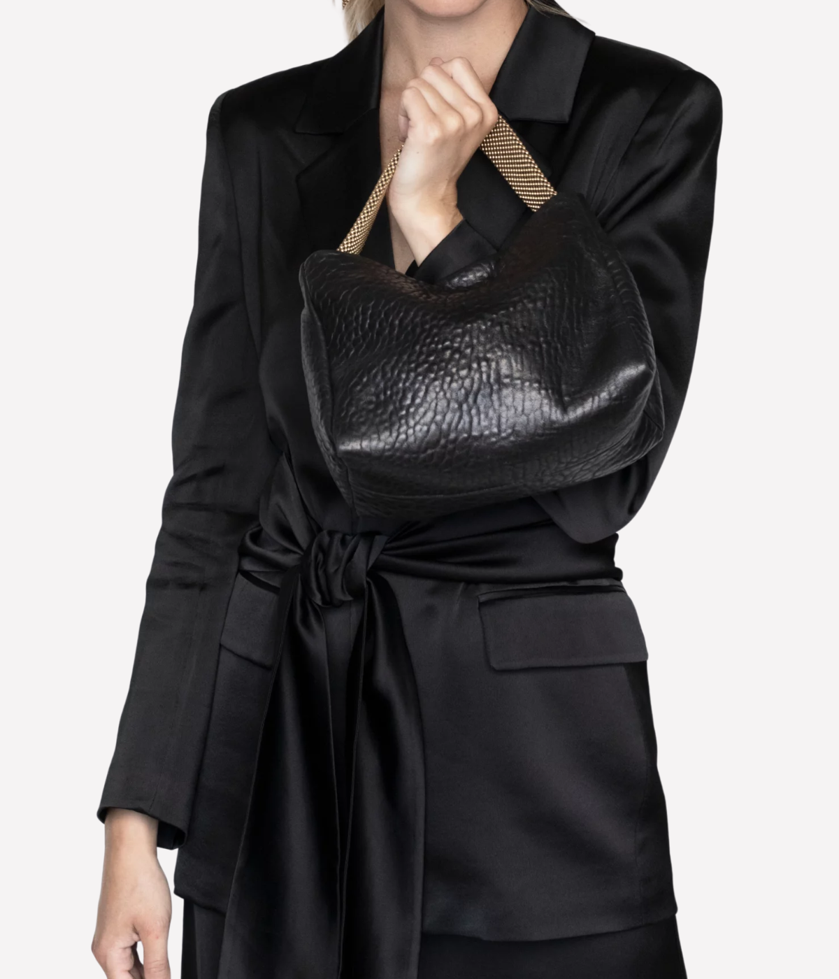 Pauline Handbag in Black Gold