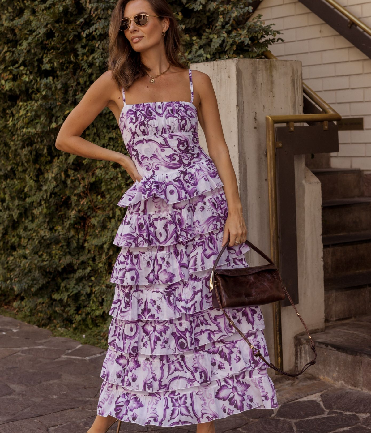 Bon Bon Dress in Maio Viola