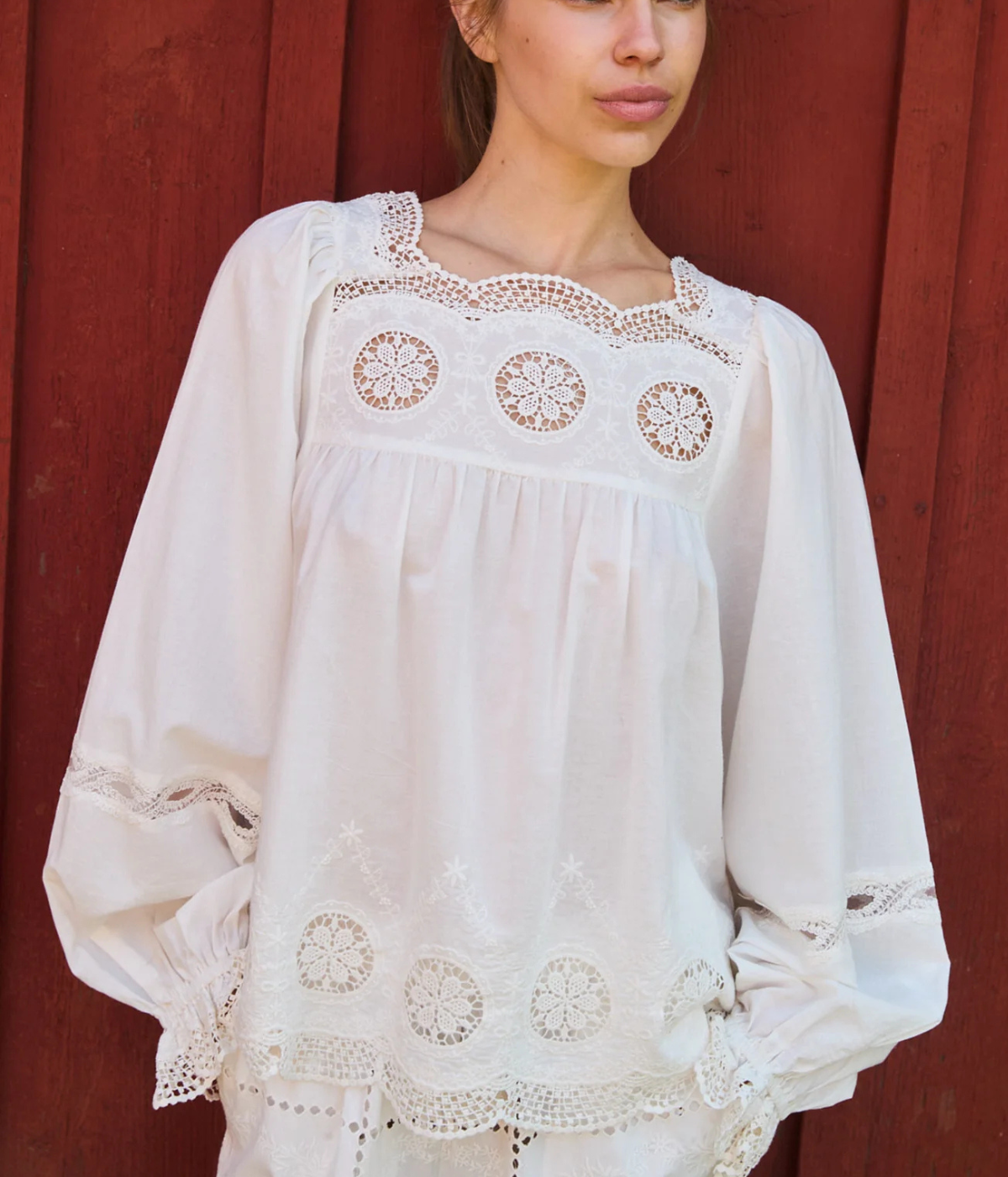 Soleia Top in Off White