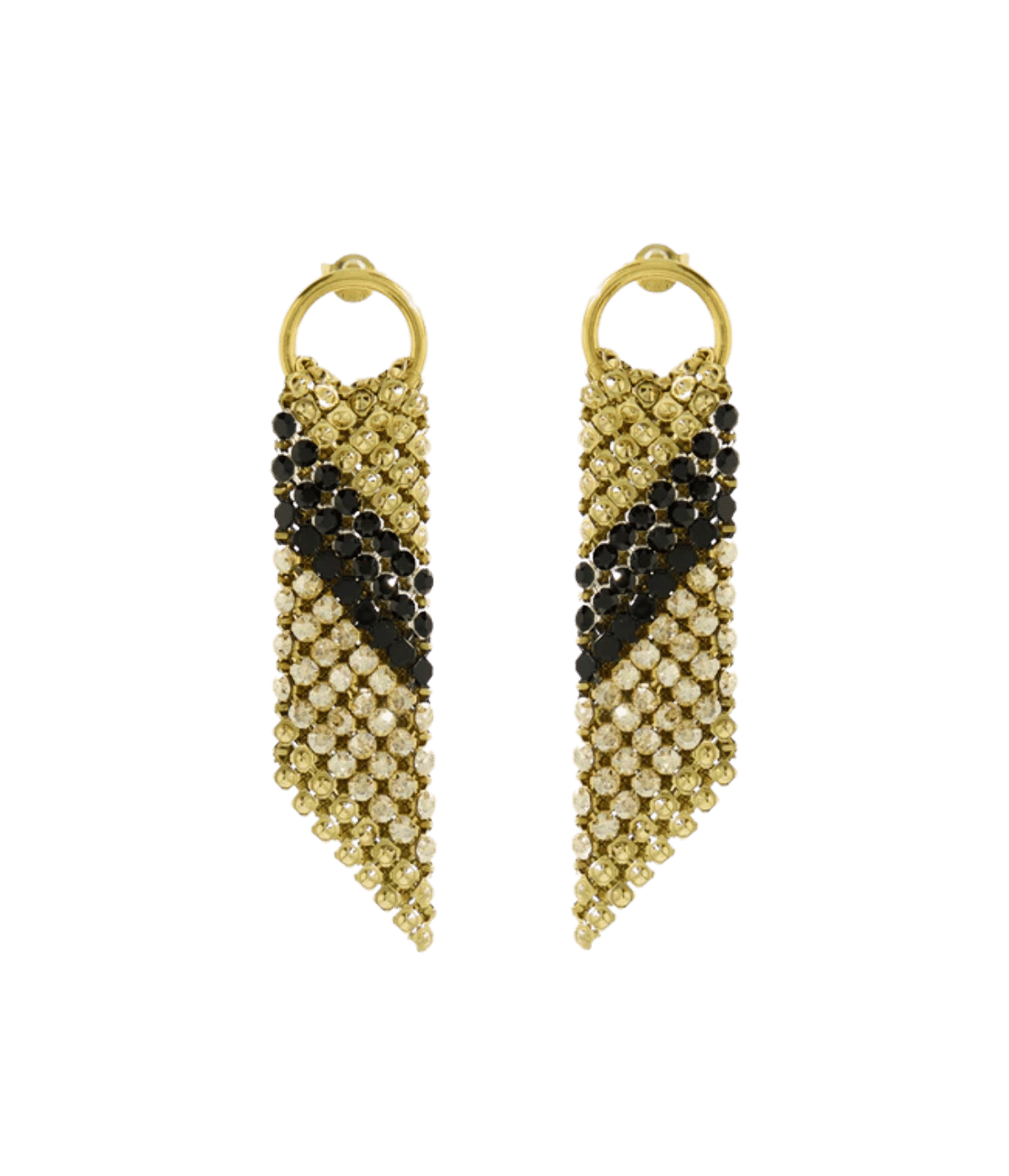 Sasha Earrings in Gold and Black