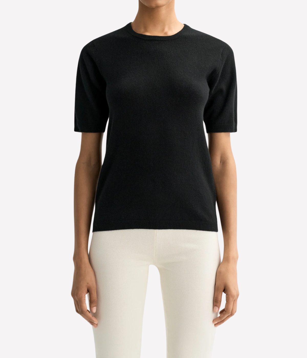Short Sleeve Crewneck in Black