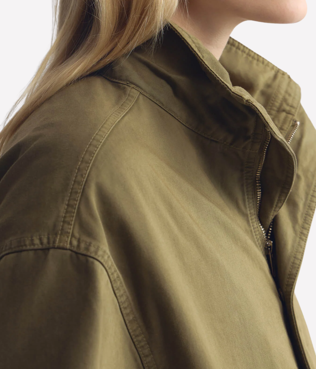 Klaire Blouson Jacket in Shadow Green