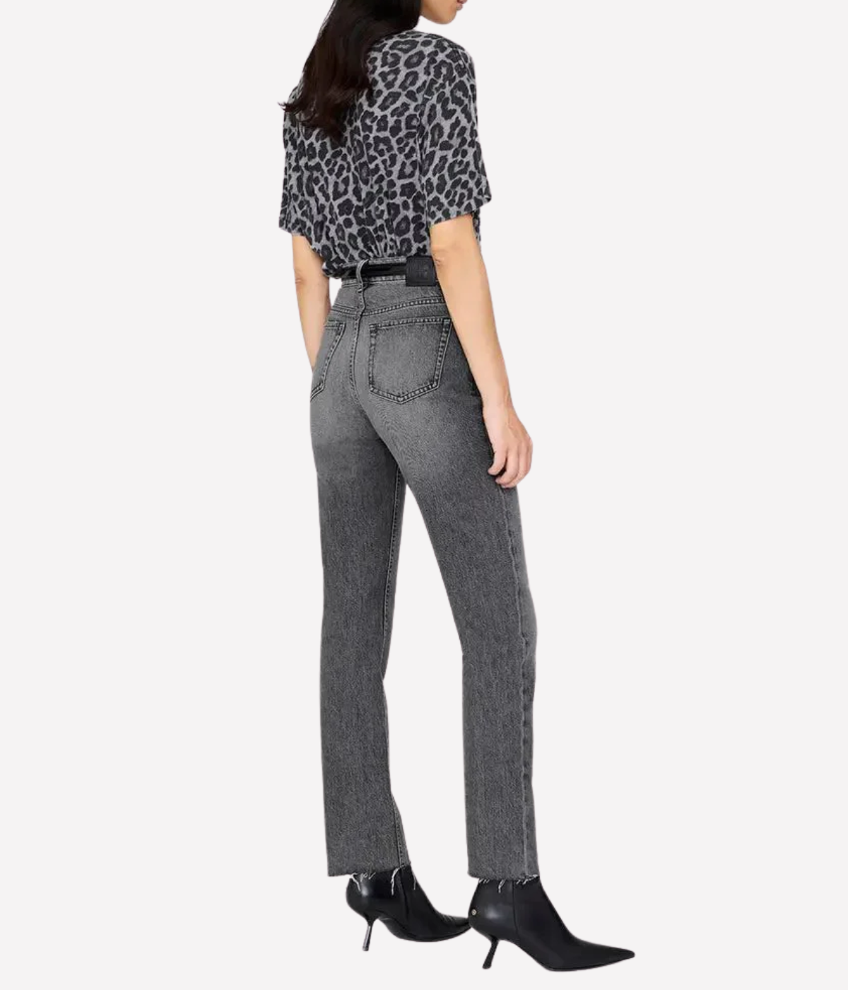 Cohen Tee in Grey Leopard