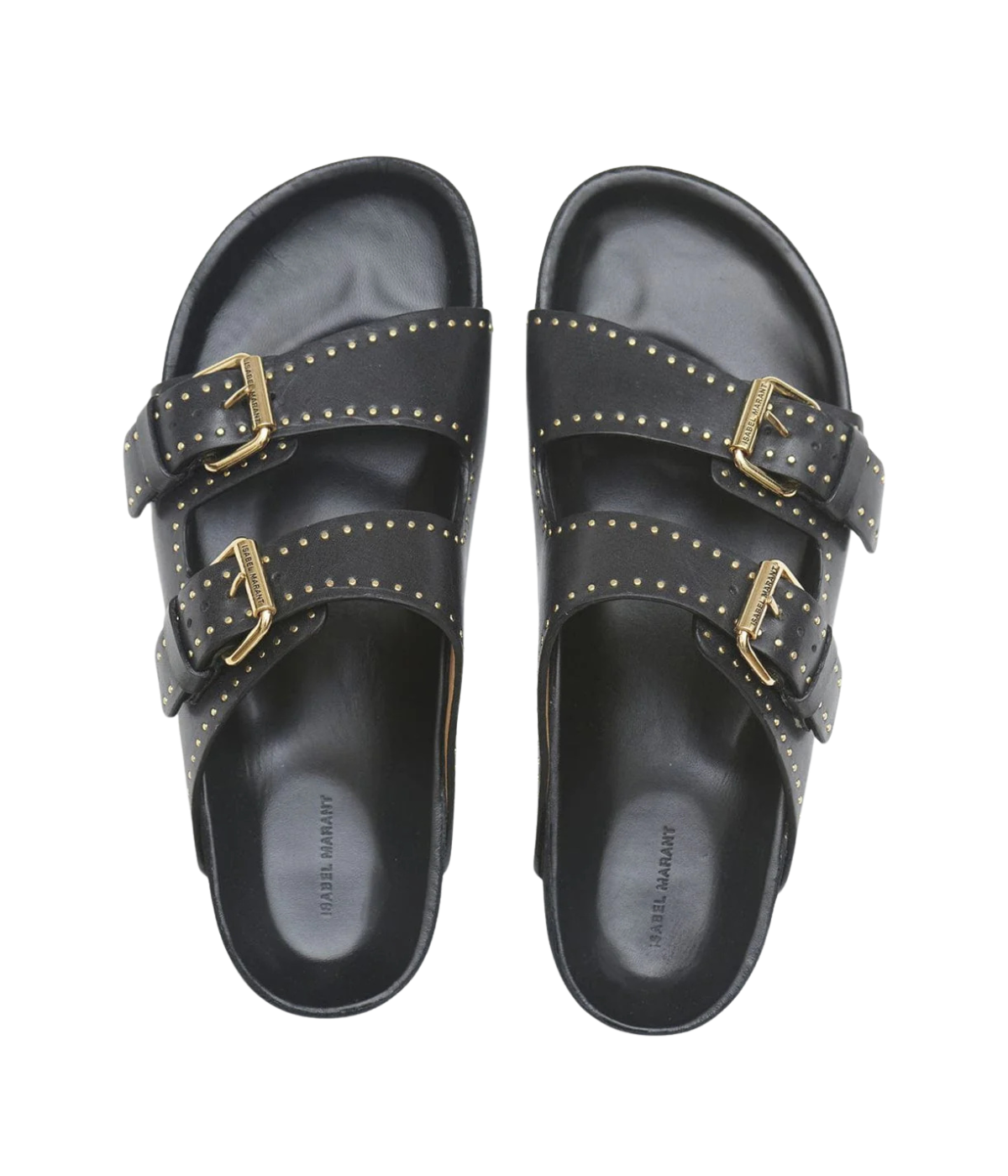 Lennyo Sandal in Black Leather