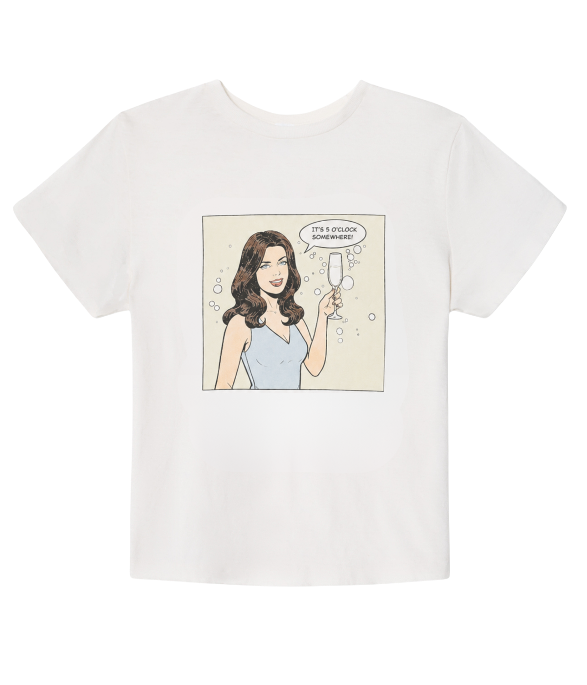Classic Tee 5 O'Clock In Vintage White