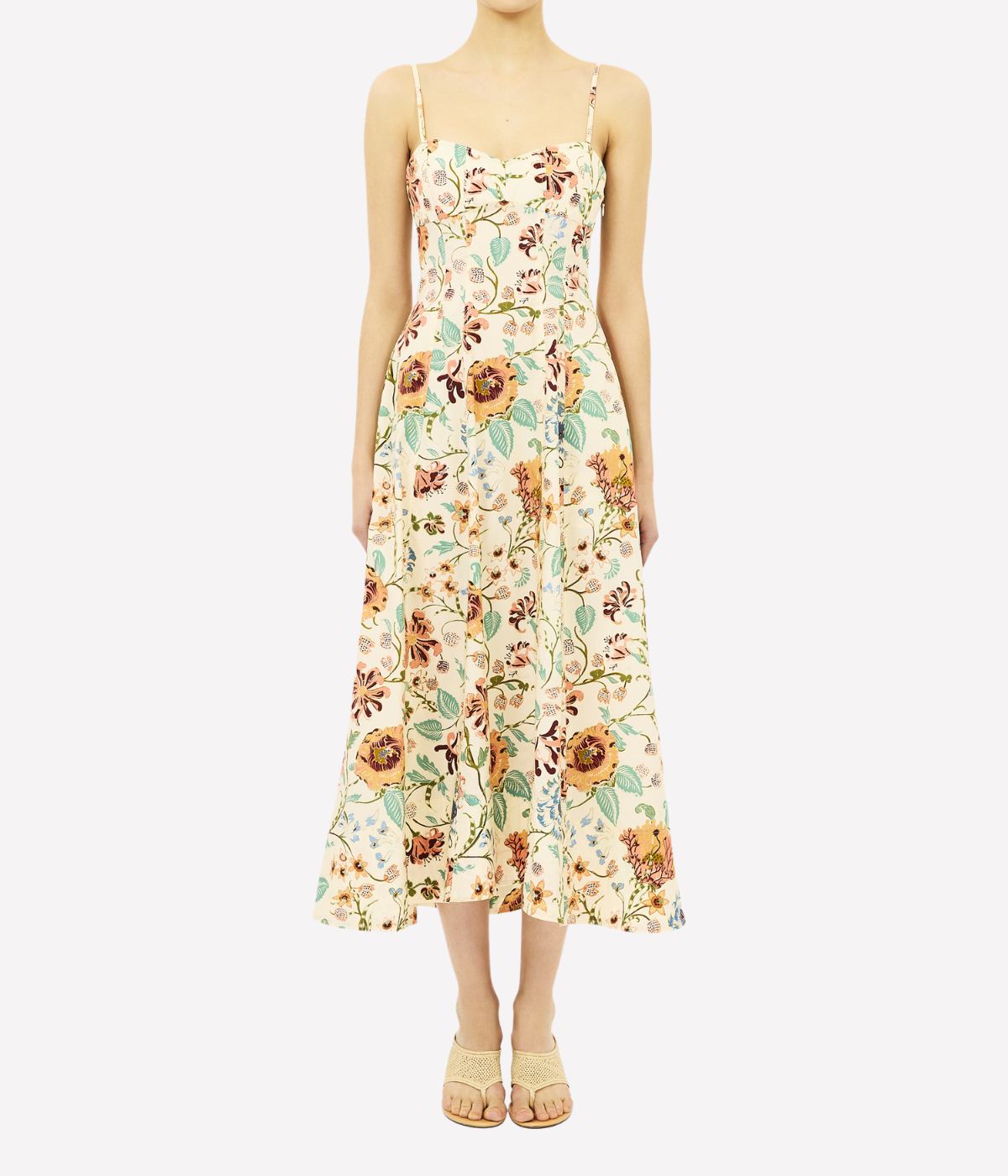 Fiora Cami Cotton Dress In Abalone