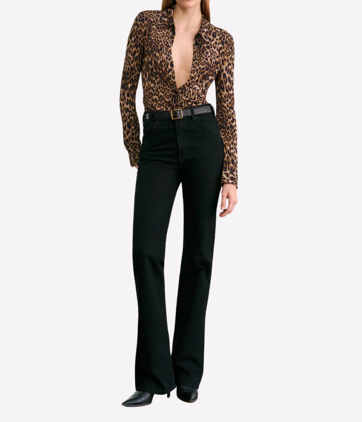 Celestine Shirt in Vintage Leopard Print