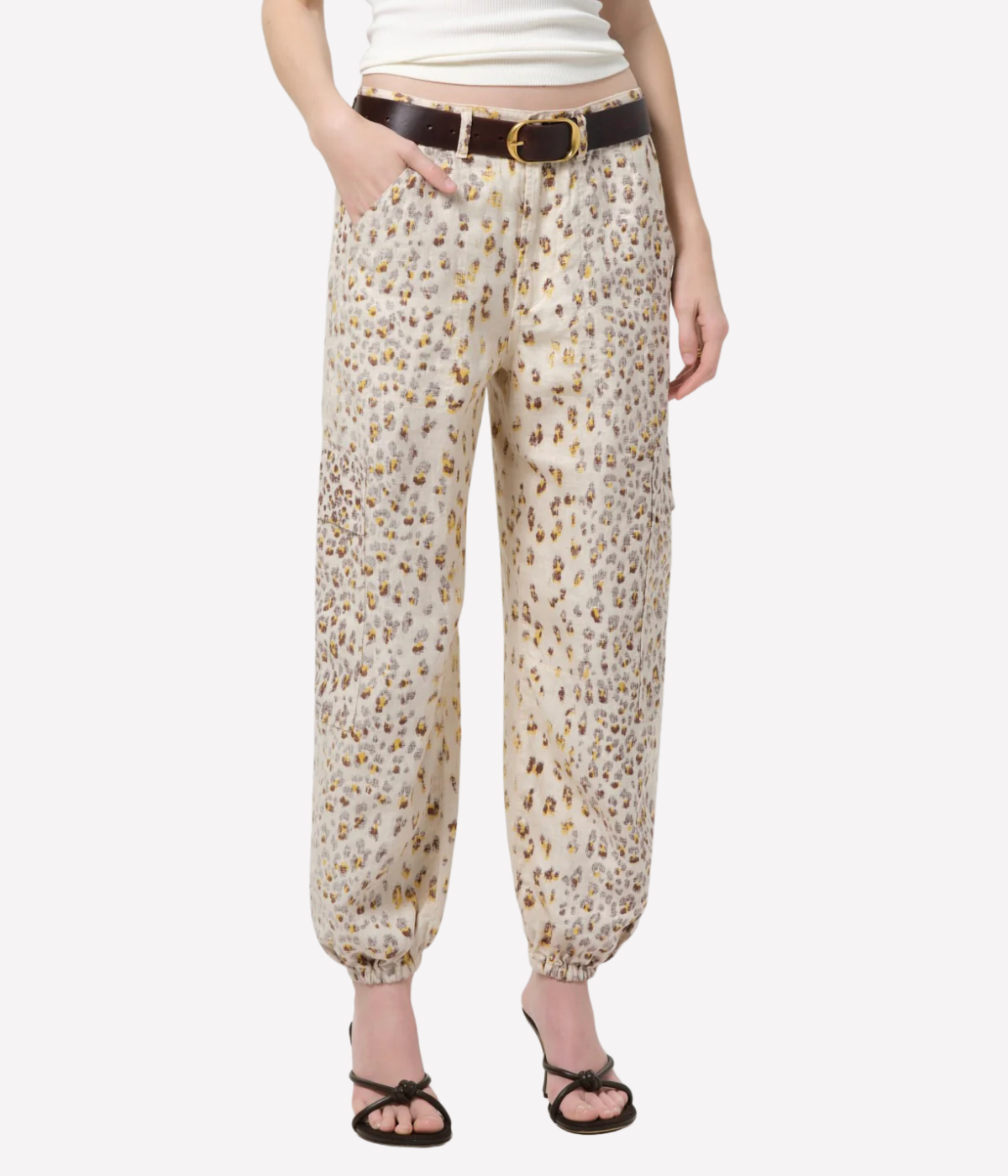 Ciela Balloon Utility Pant in Cheetah