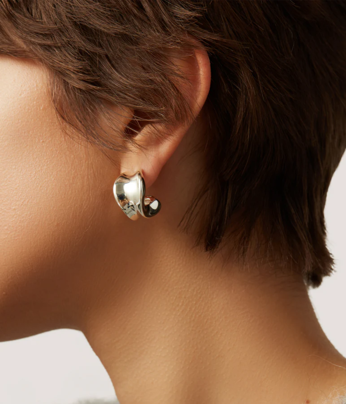 Chunky Doune Hoops IN SILVER