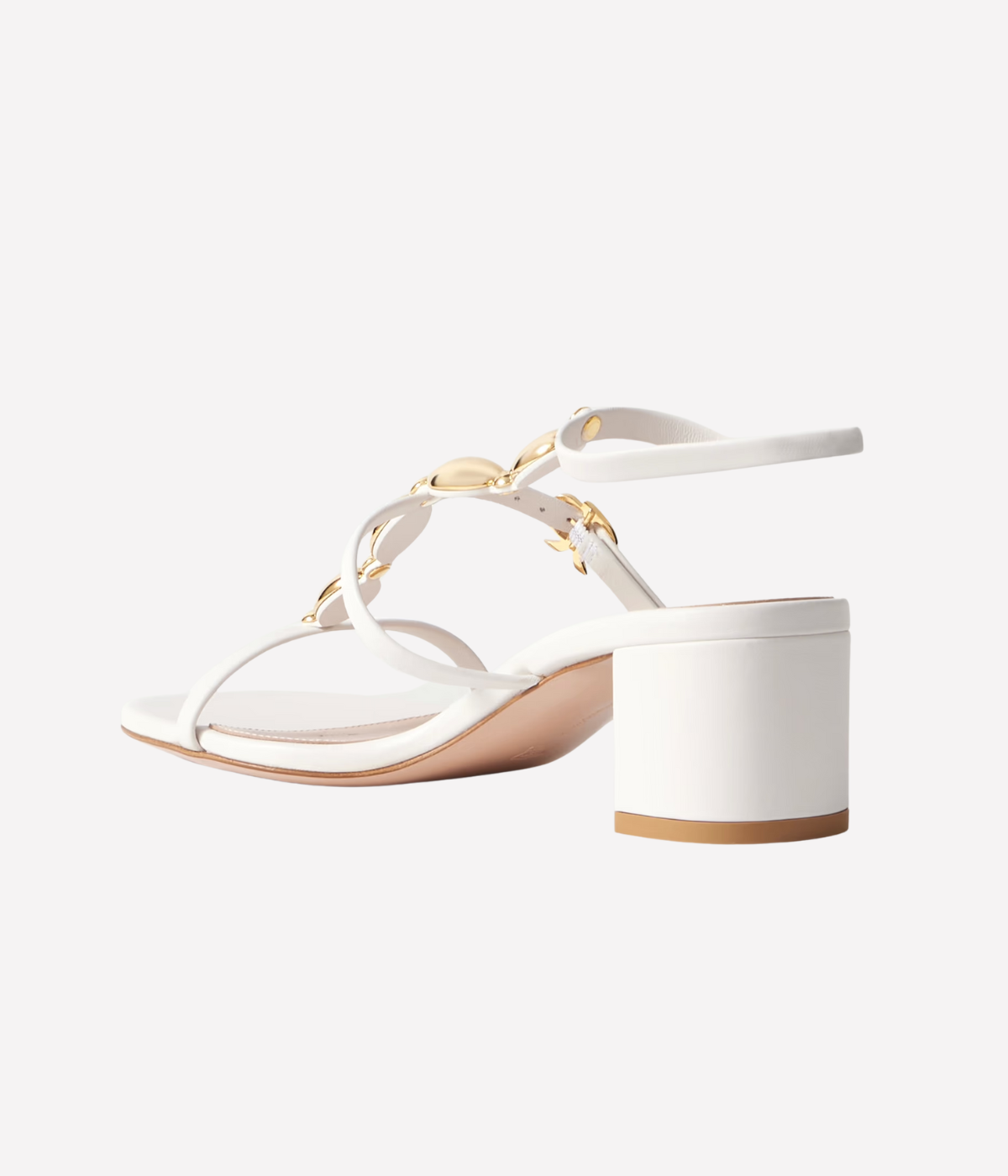 Kalinda Nappa Sandal in Off White