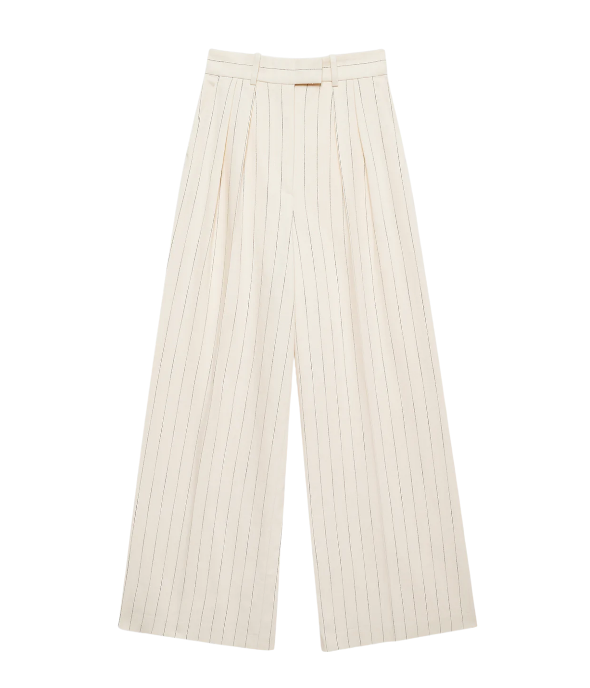 Lou Trouser in Cream Black Stripe