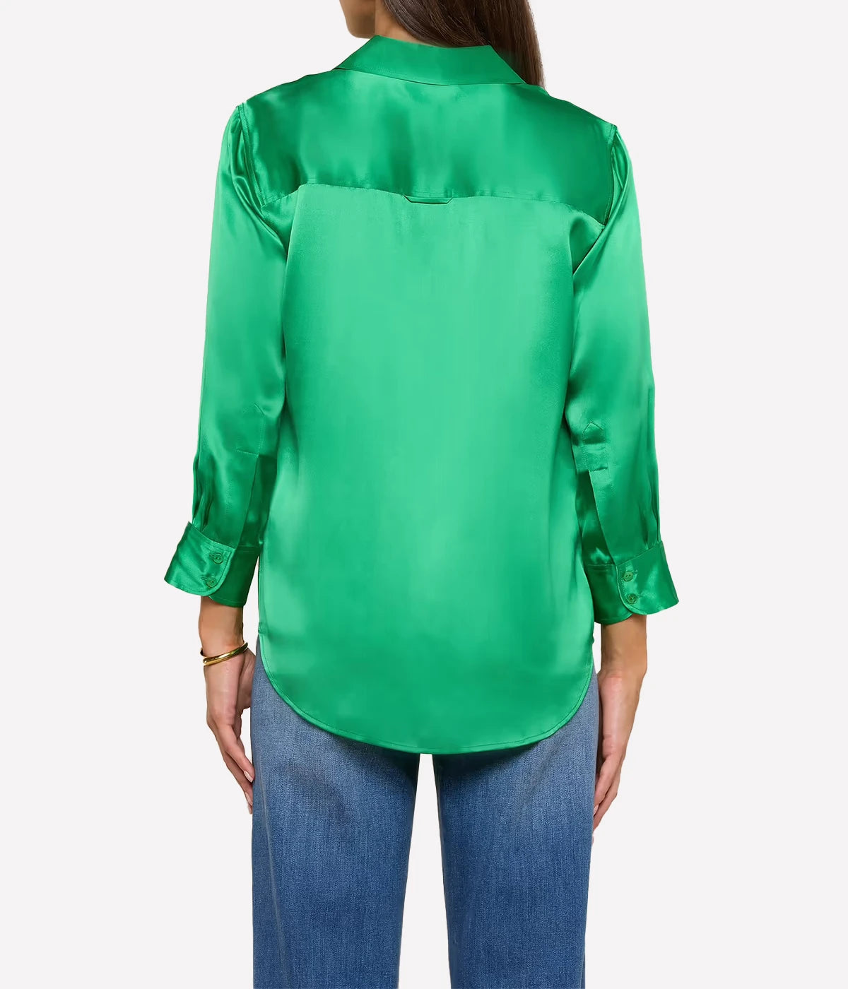 Dani 3/4 Sleeve Blouse in Island Green