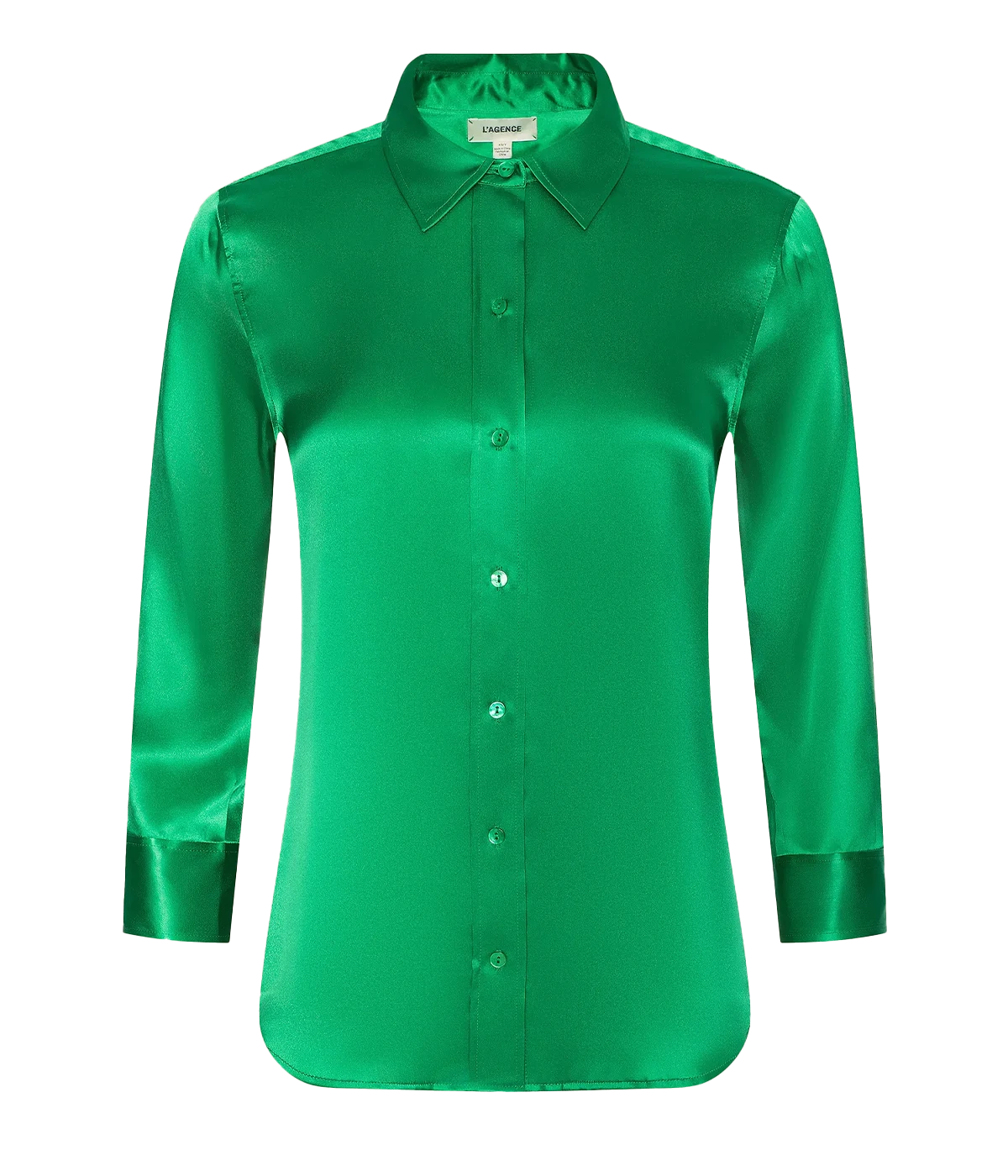 Dani 3/4 Sleeve Blouse in Island Green