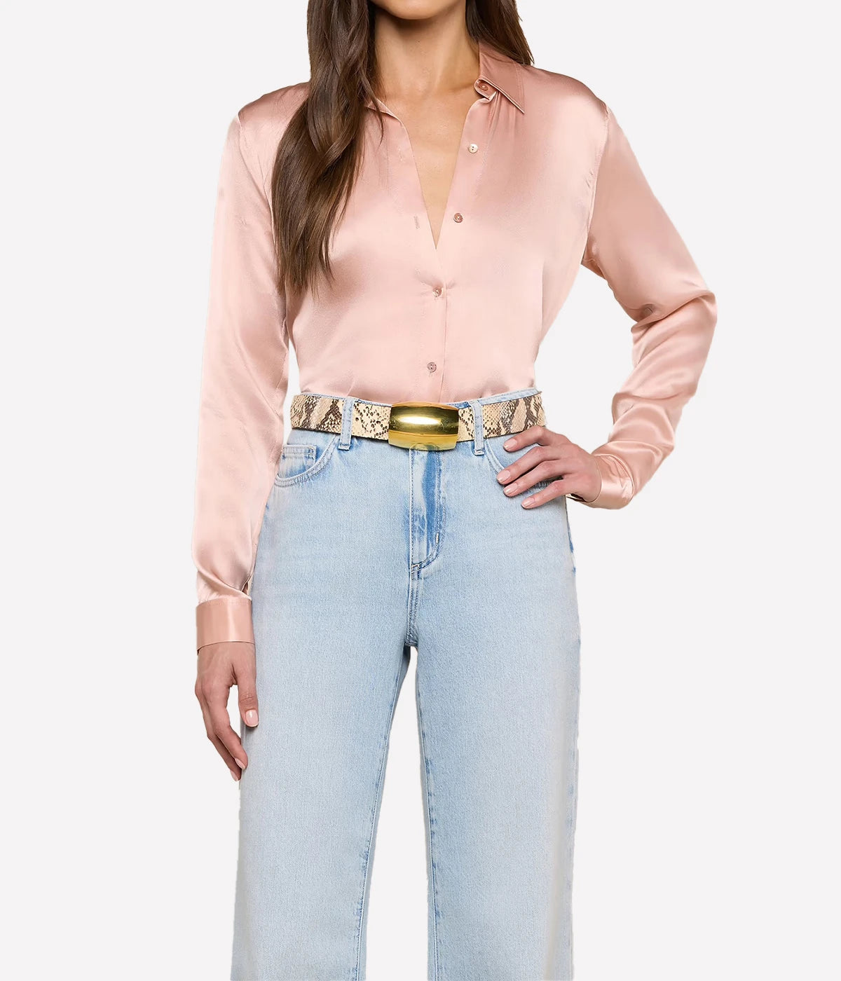 Tyler LS Blouse in Misty Rose