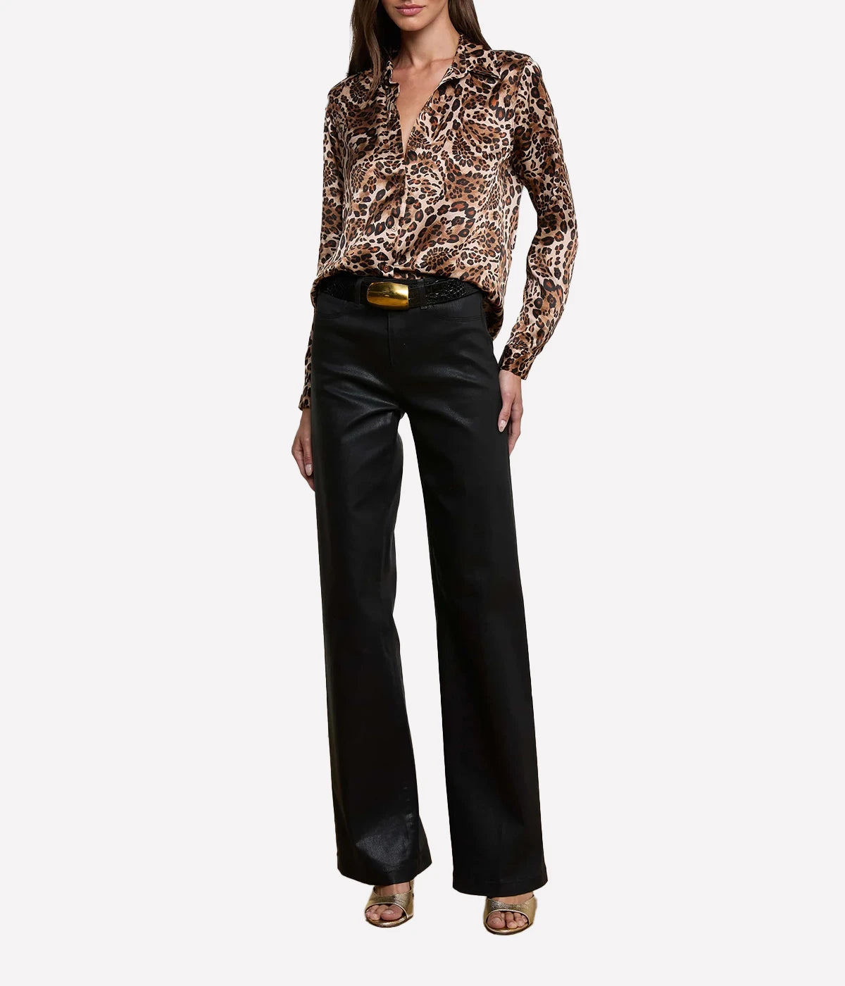 Tyler L/S Blouse in Cinnamon Swirl Paisley