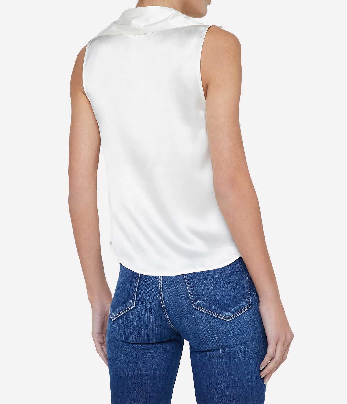 *FINAL SALE* Colter Cowl Neck Blouse in IVORY