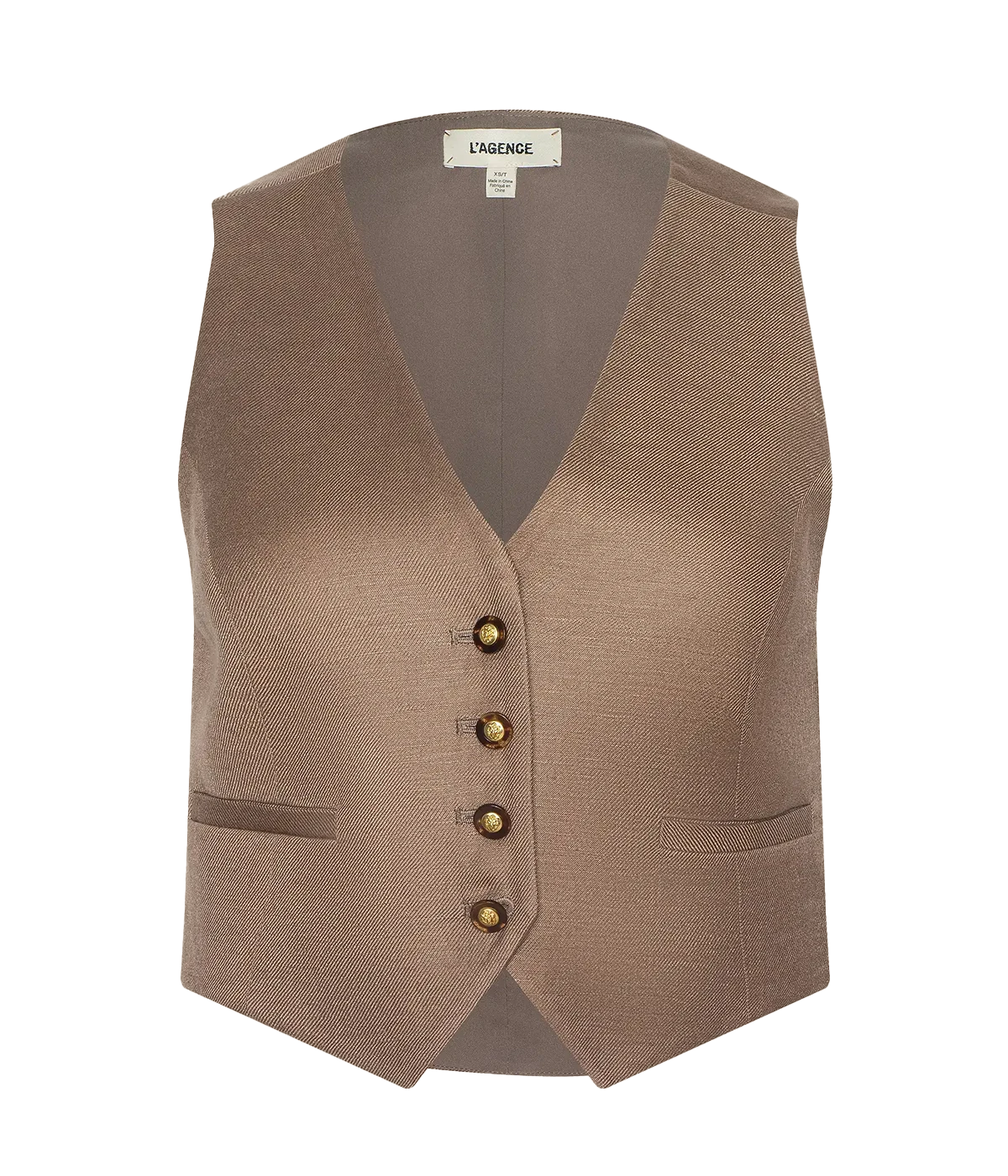 Jianna Short Vest in Barley