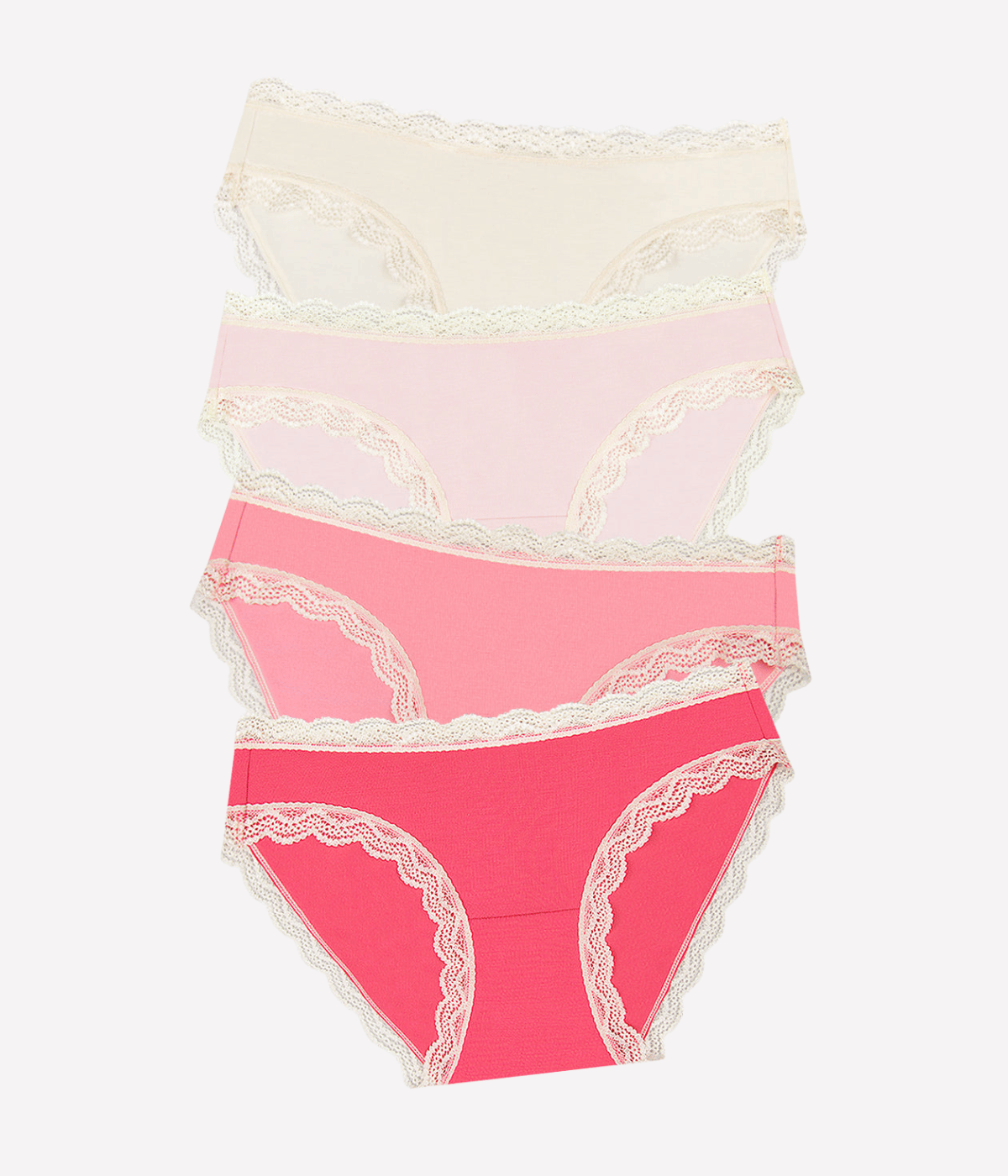 Knicker Four Pack in Coconut Ice