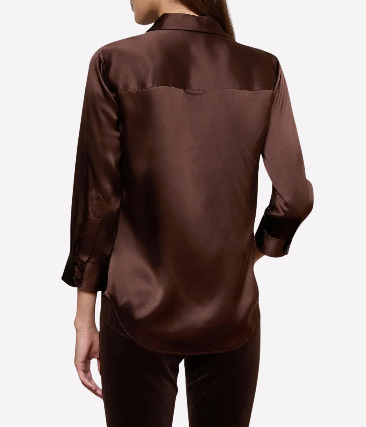 Dani 3/4 Sleeve Blouse in Coffee Bean