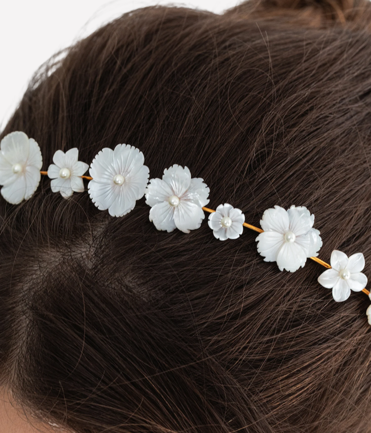 Jenna Headband in Mother of Pearl