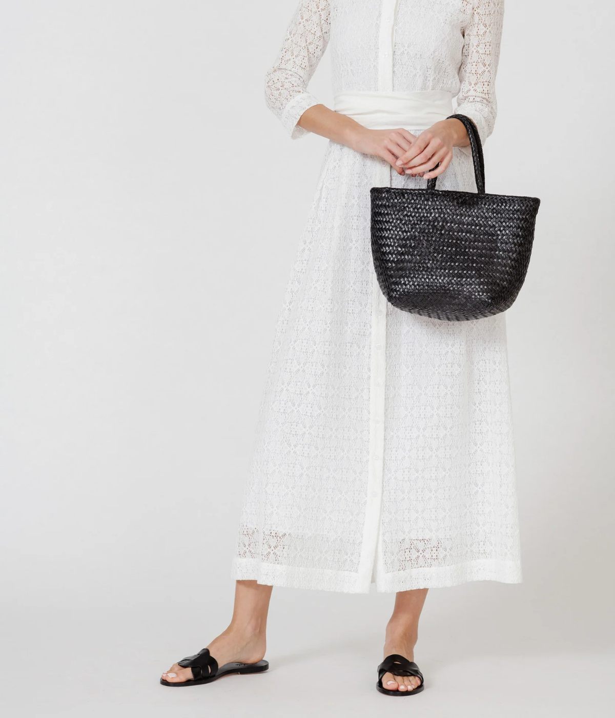 Grace Basket Bag in Black