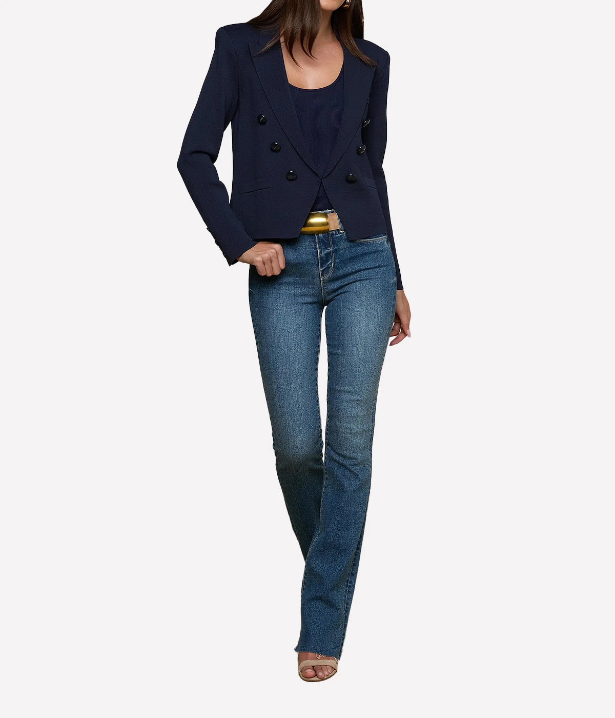 Mercer Knit Blazer In Midnight