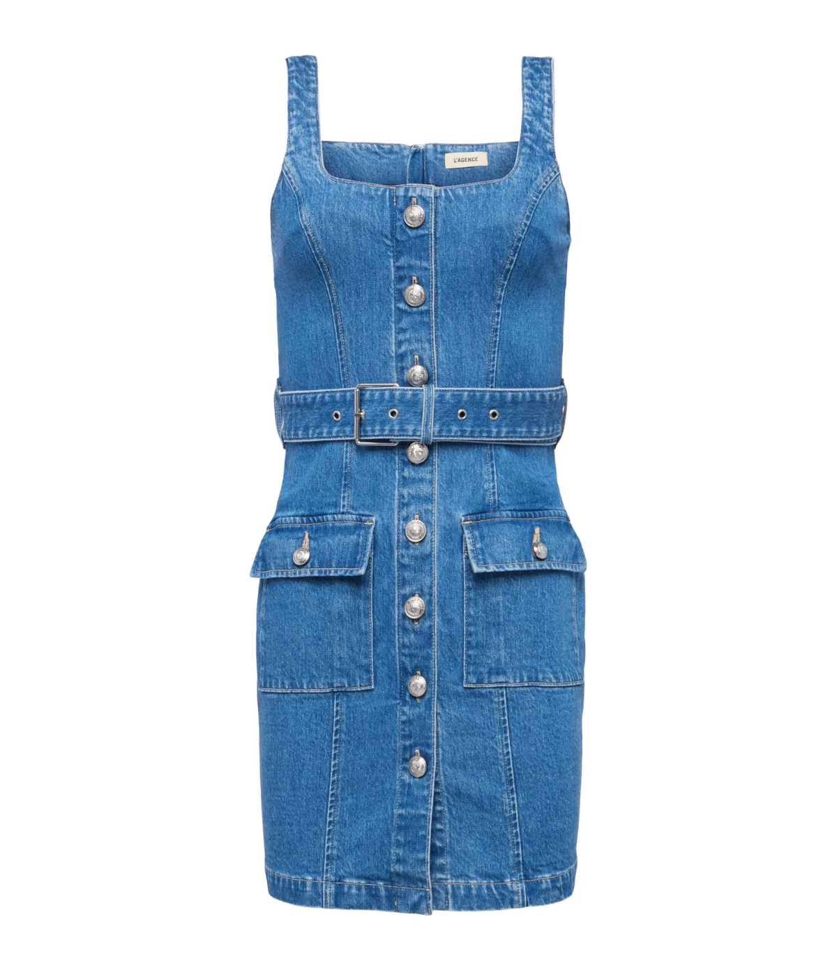 Midy Button Front Tank Dress in Tipton