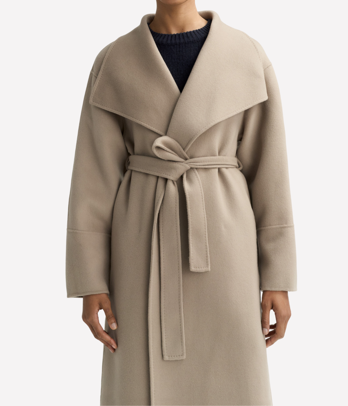 Long Coat in Dark Sand