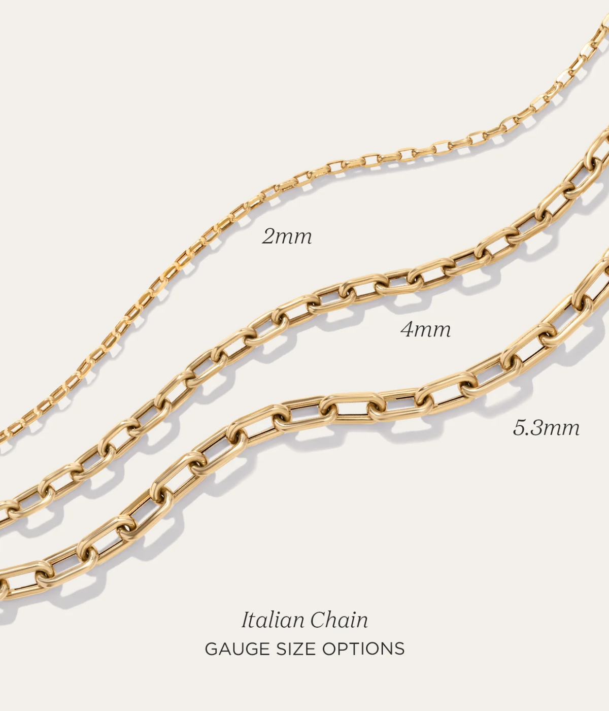 Adina Reyter 5.3Mm 16Inch Italian Chain Link Necklace In 14K Yellow Gold