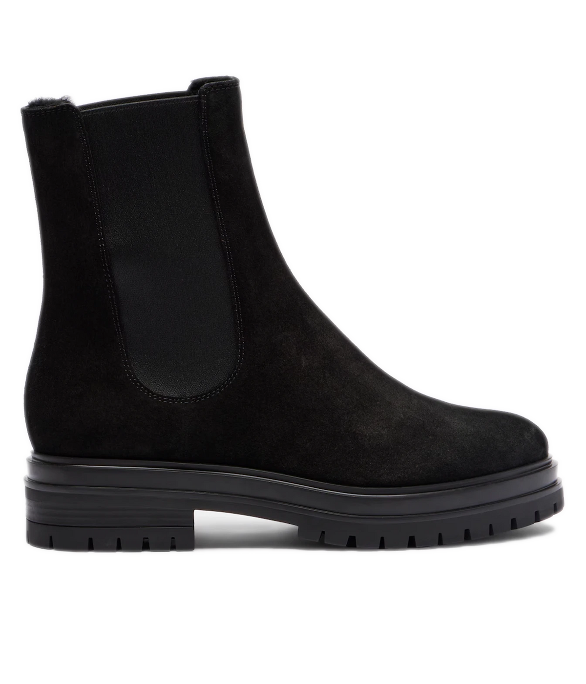 Chester Boot W Fur In Suede Black