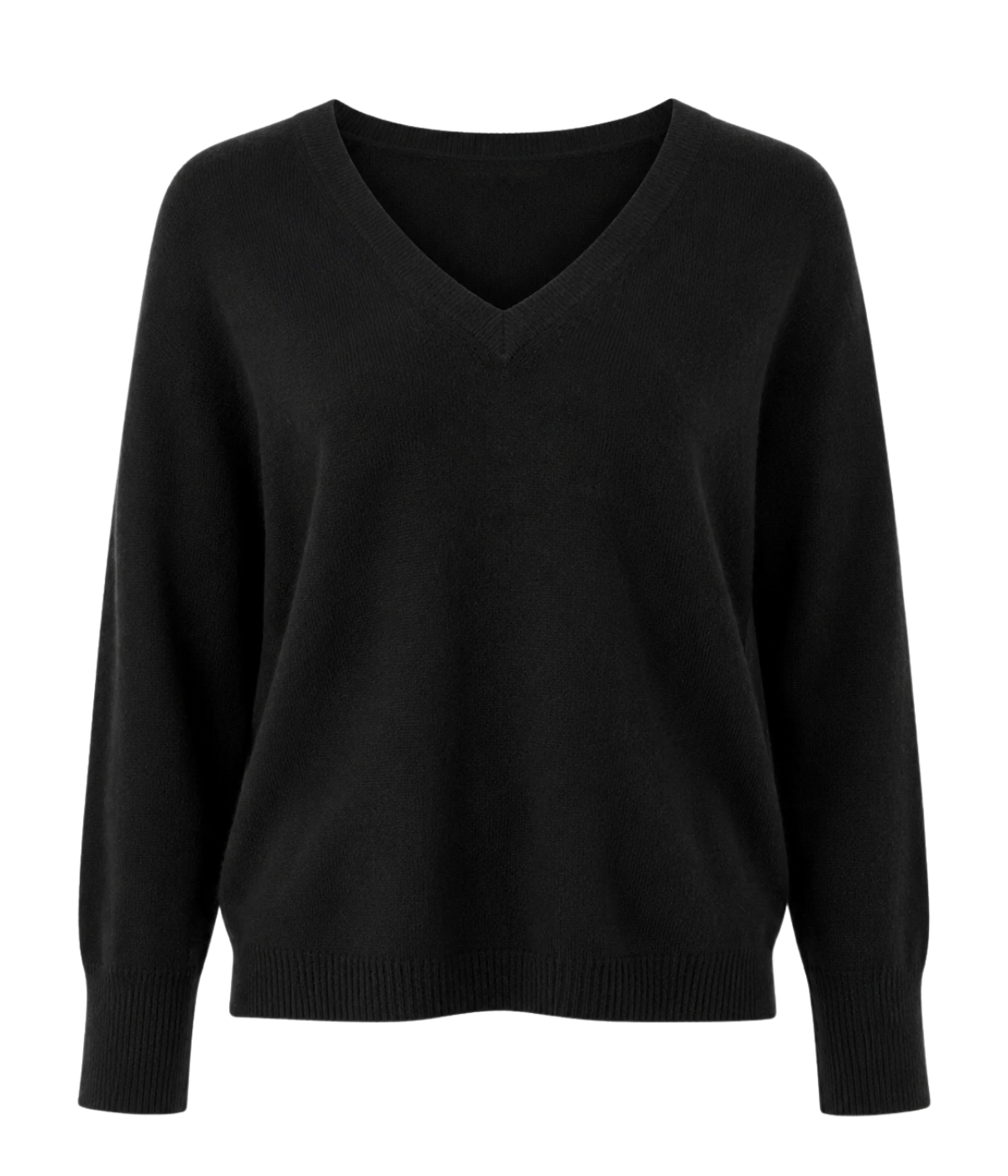 Sloane Cashmere V Neck In Black