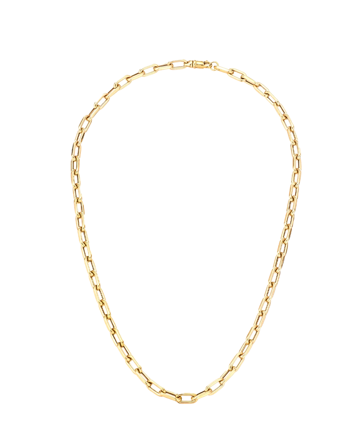5.3mm 20inch Italian Chain Link Necklace in 14K Yellow Gold