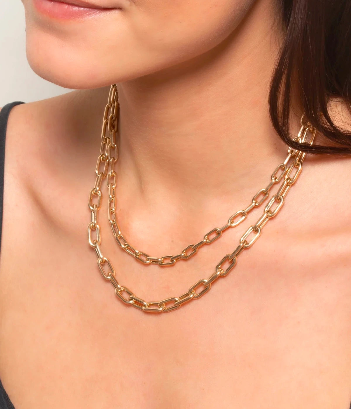 5.3mm 20inch Italian Chain Link Necklace in 14K Yellow Gold