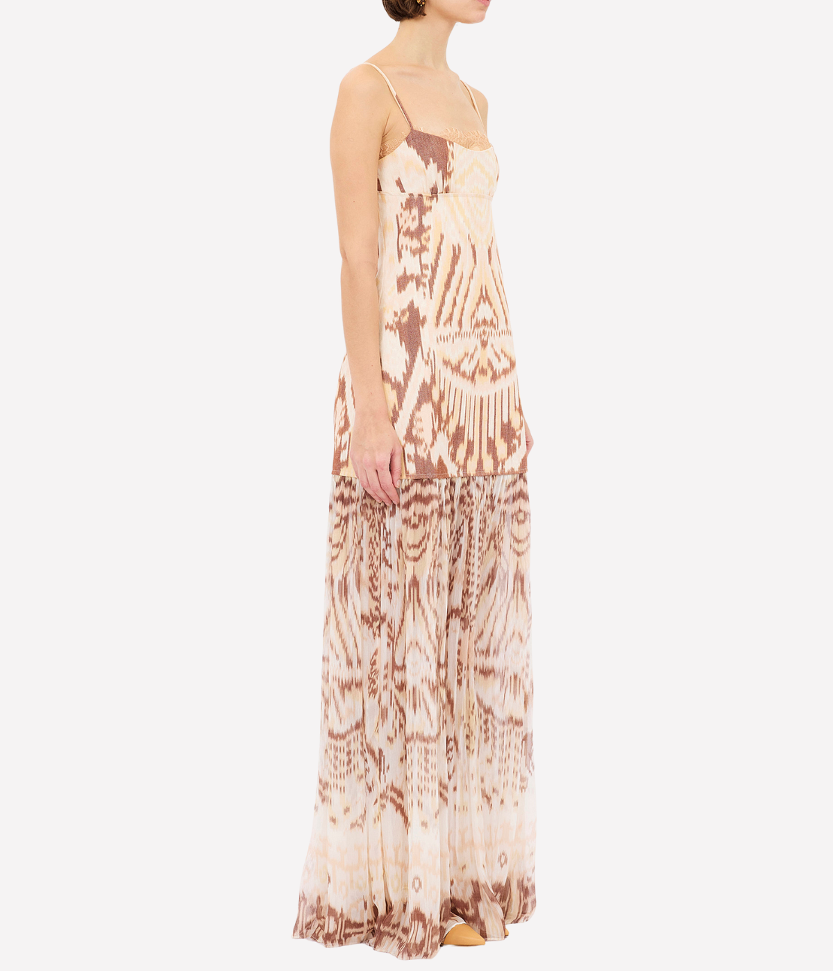 Marisol Drop Waist Gown in Moonstone