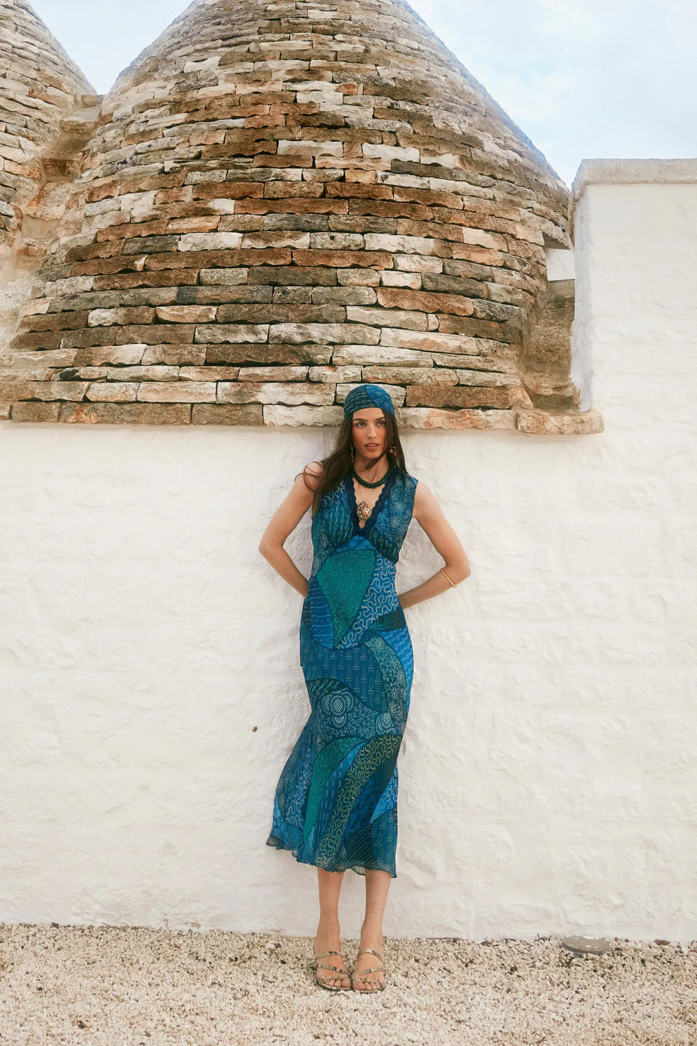 Cyrus Dress in Ibiza Night Teal