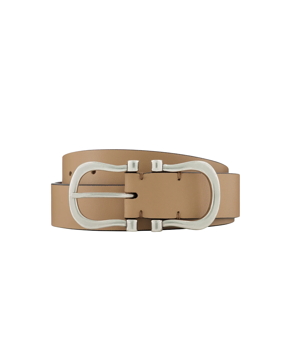 Baby Silver Nicky X Belt in Cappuccino