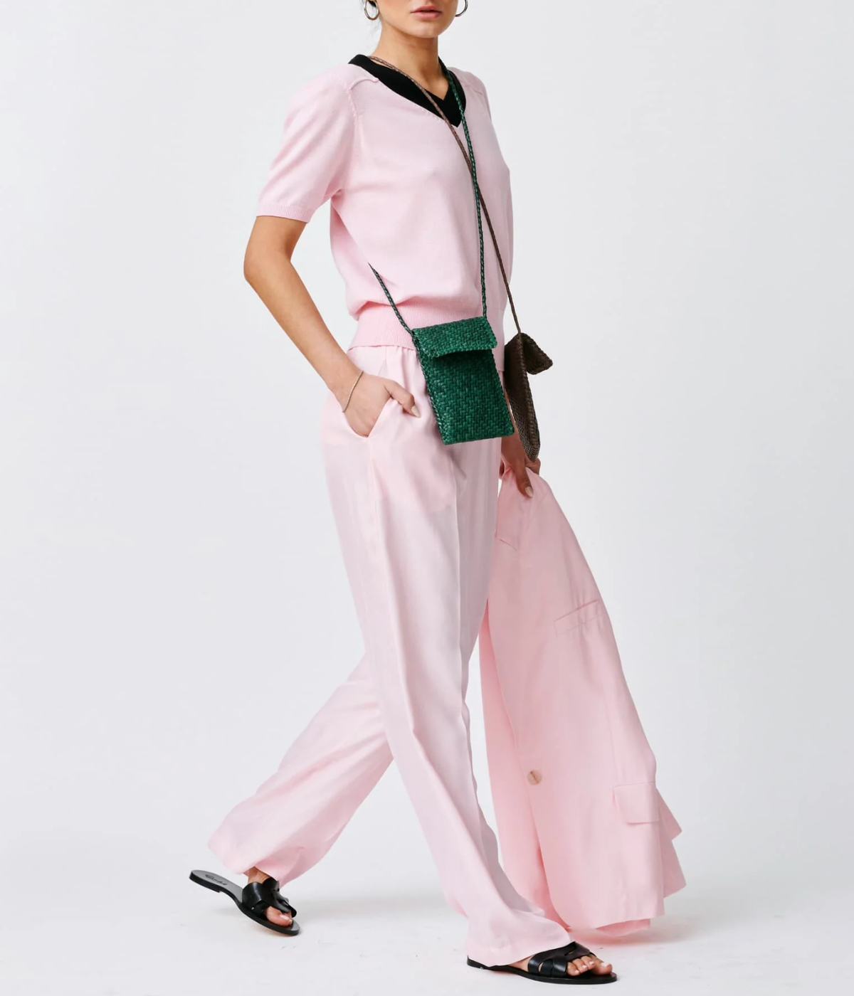 Phone Cross Body Bag in Forest