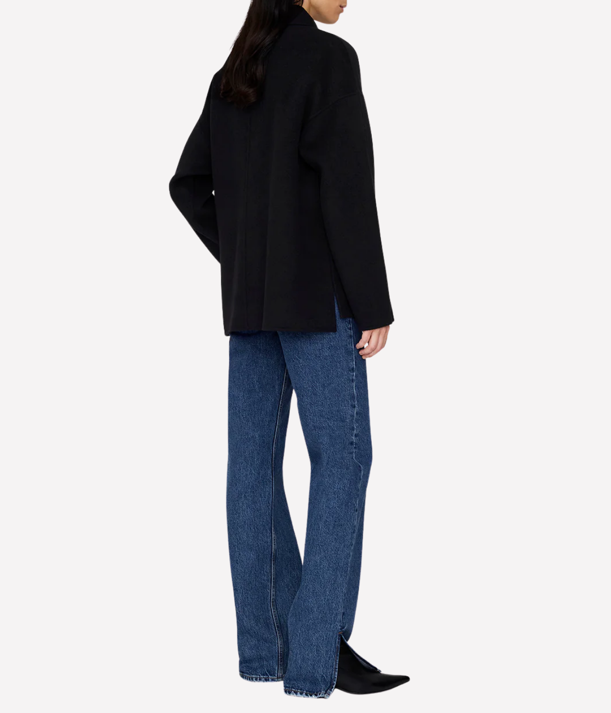 Luca Jacket in Black Cashmere Blend