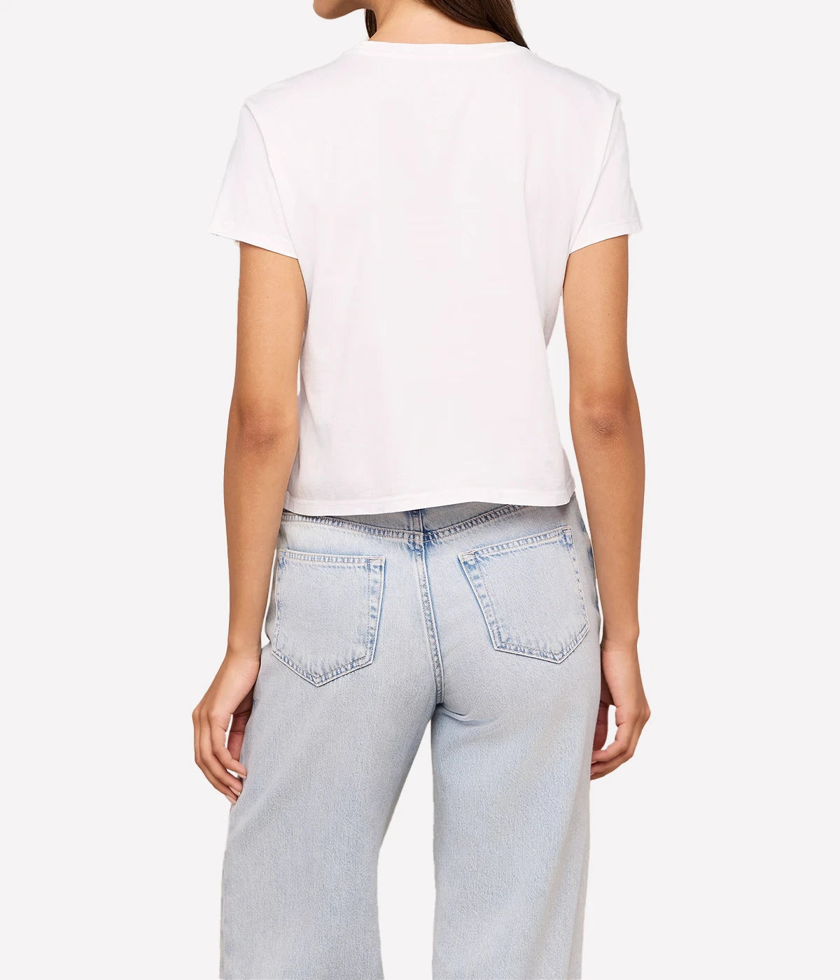 Aileen Short Sleeve Tee In White