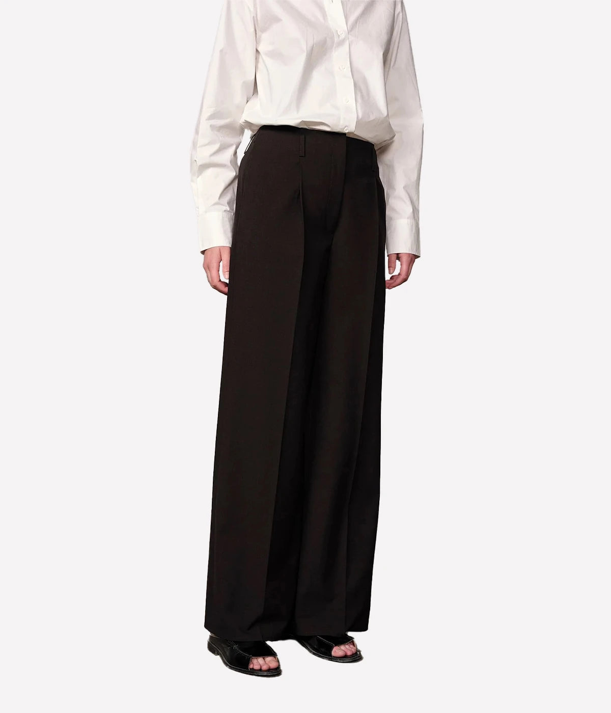 Felicia Midt Waist Pants In Black