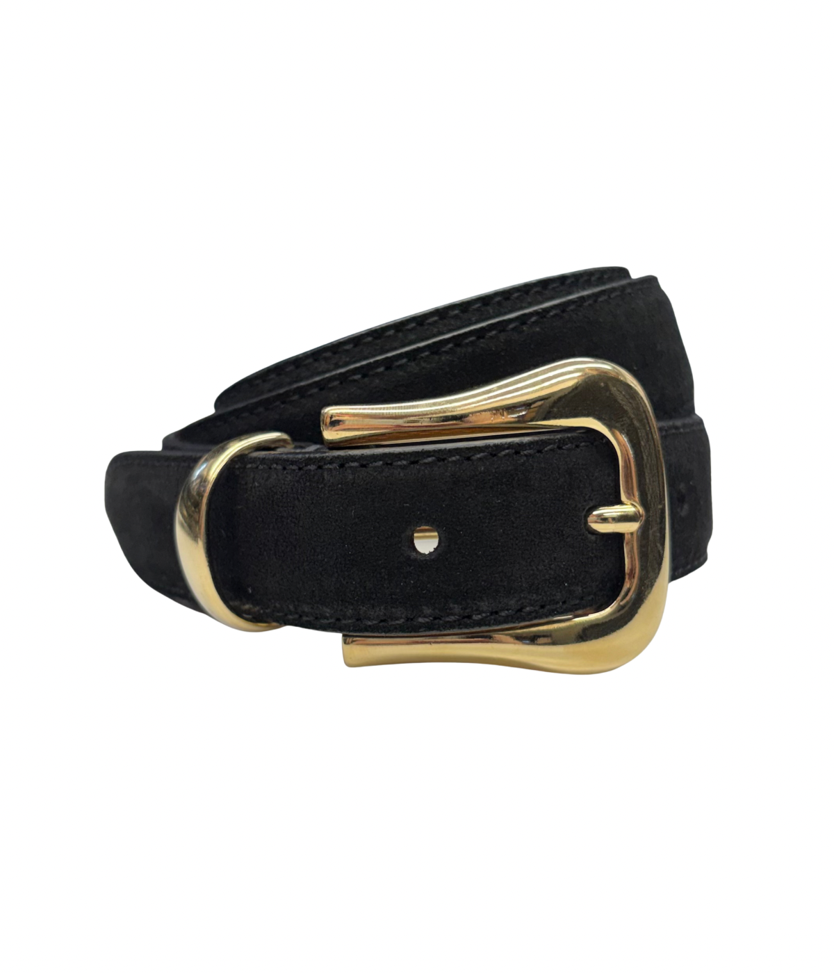 Rivoli Belt in Black Suede