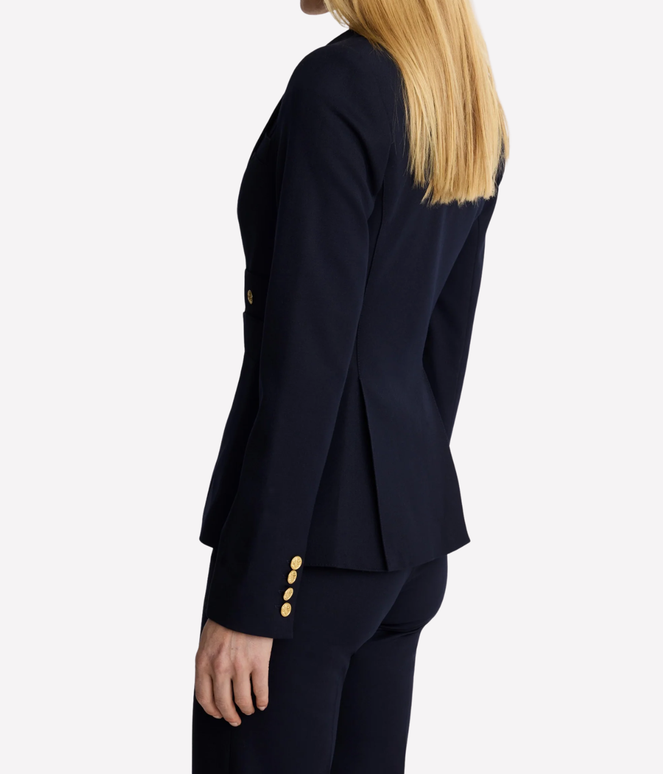 Full Back Duchess Blazer in Deep Navy