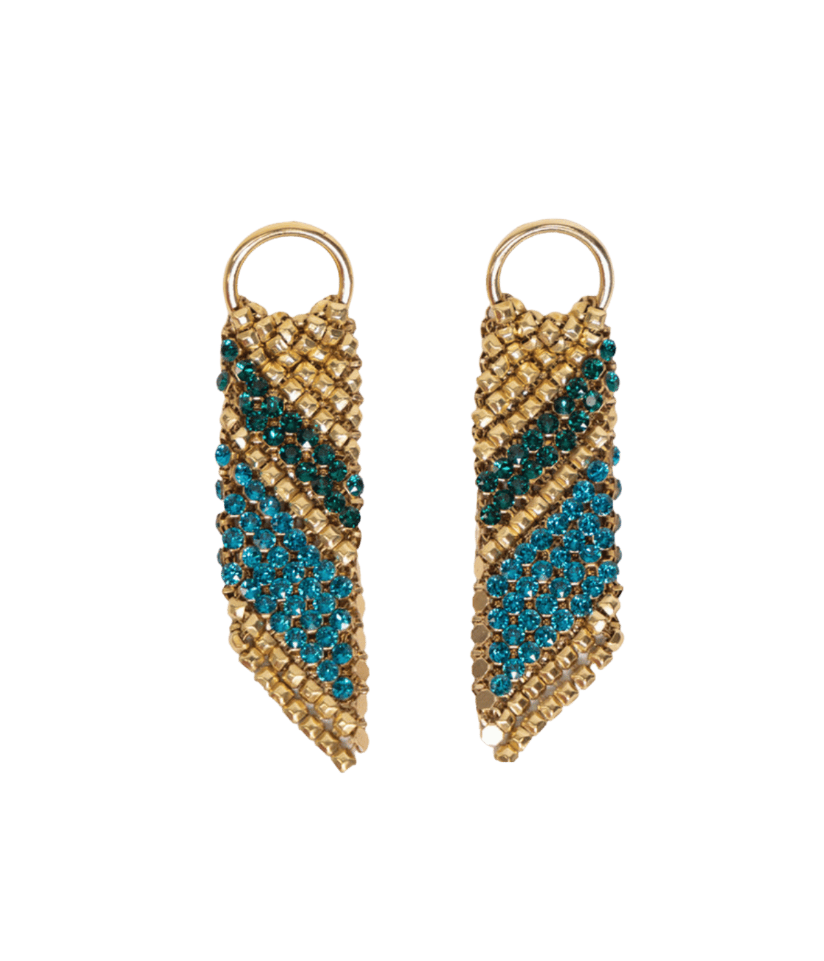Sasha Earrings in Gold and Green